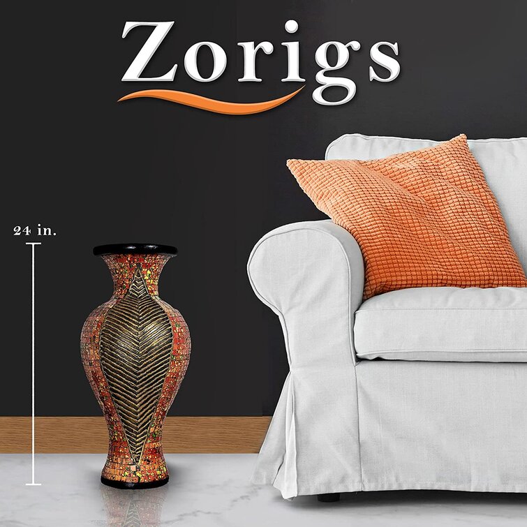 Zorigs Handmade Terracotta Floor Vase | Wayfair